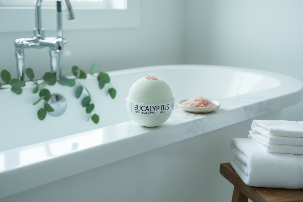 Lifestyle – Eucalyptus Mint & Himalayan Salt Bath Bomb