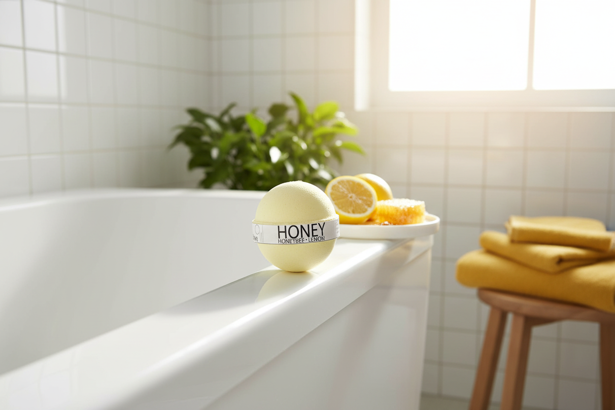 Lifestyle – Honeybee Lemon Bath Bomb