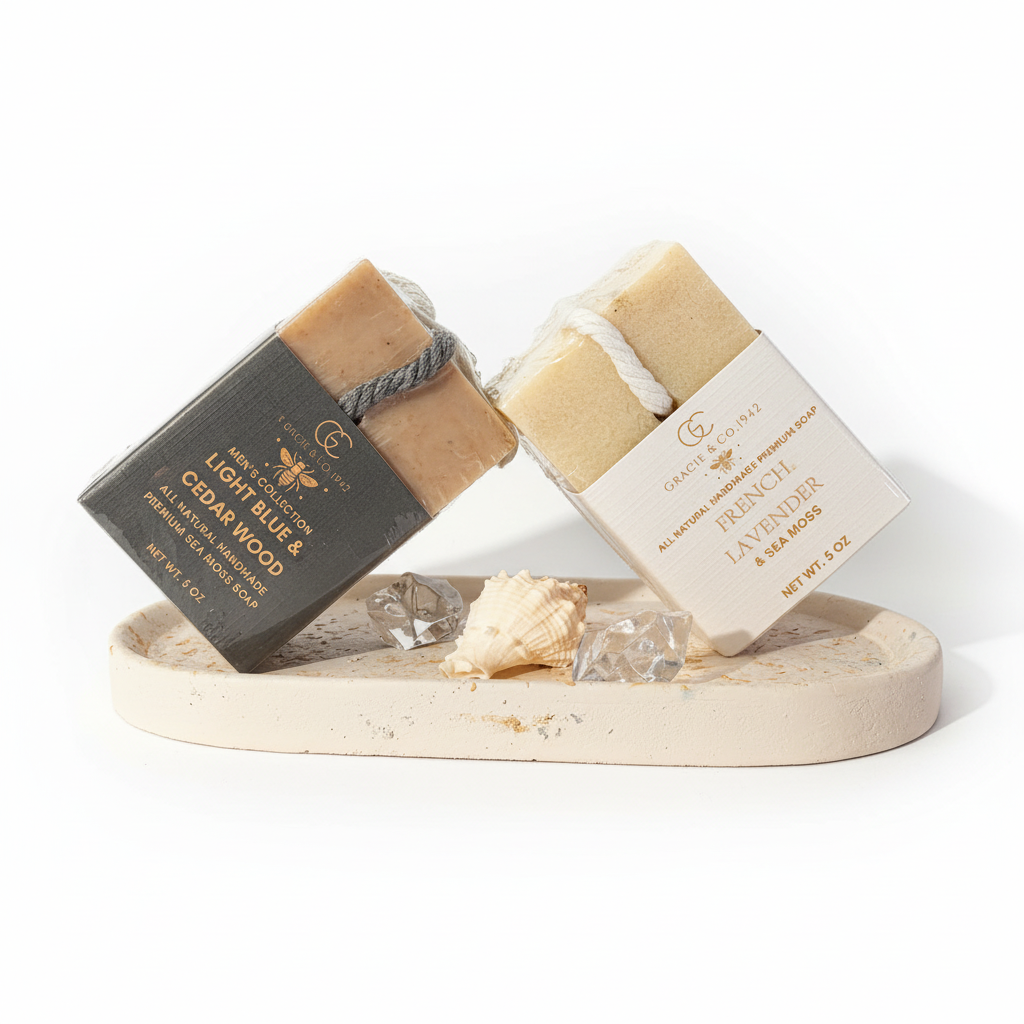 Light Blue & Cedar Wood and French Lavender Soaps