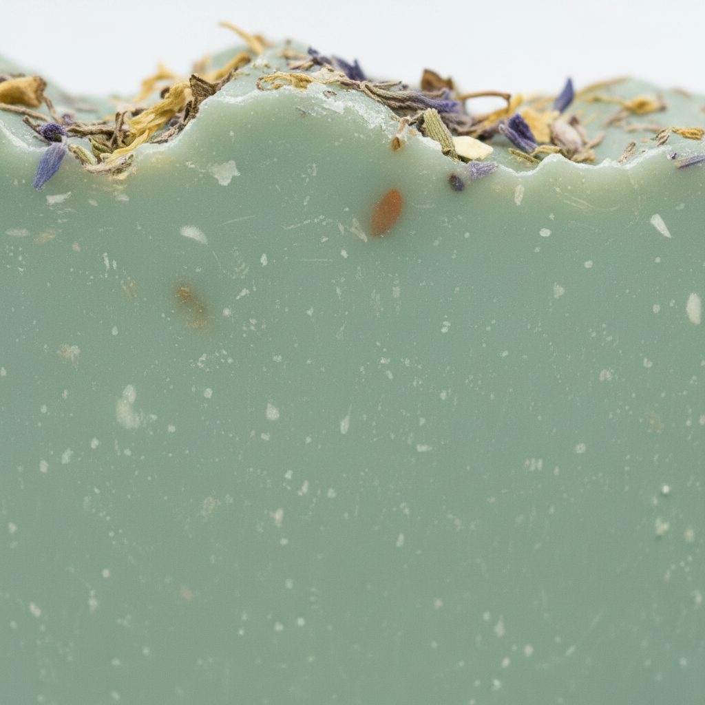 Mint Mashup Soap Texture