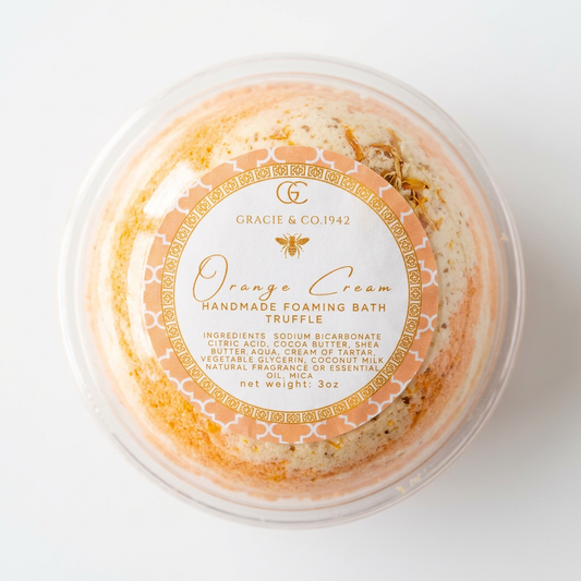 Coco Butter & Coconut Milk Bubble Bath Truffles: Orange Cream Gracie & Co. 1942