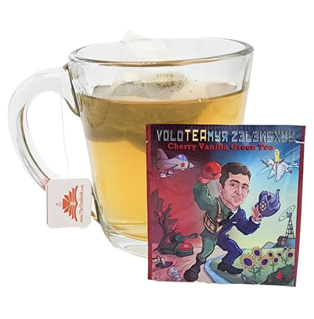 VoloTEAmyr Zelenskyy Cherry Vanilla Green Tea Cube - 20ct Tea Bags Aura & Wellness