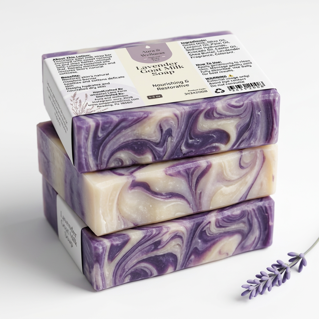 Lavender Goat Milk Soap Aura & Wellness