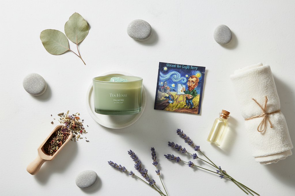 Tea House Candle & Vincent Van Gogh Berry Tea