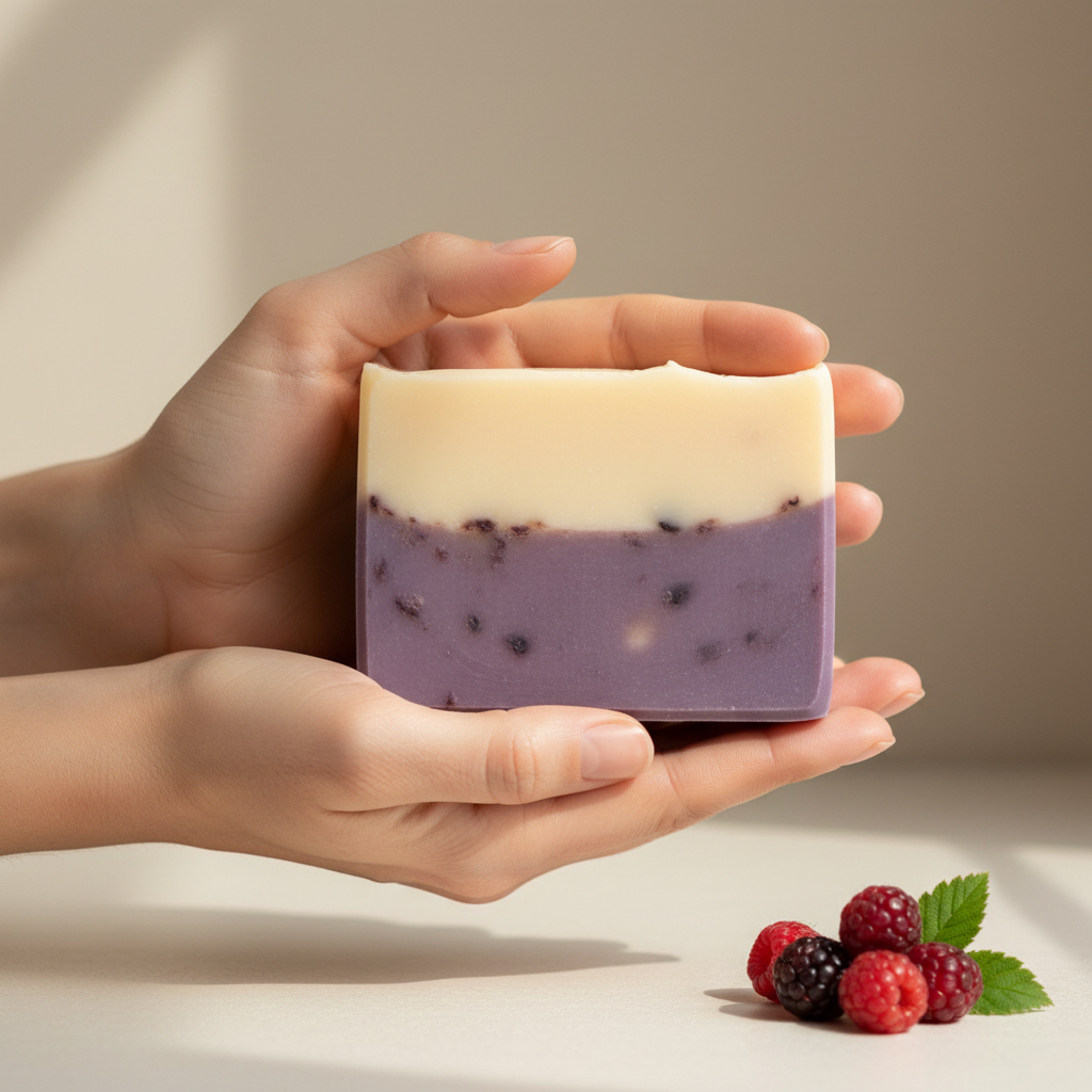 Wildberry Soap In Hand